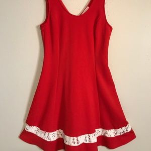 LUSH // Orange & Cream Dress